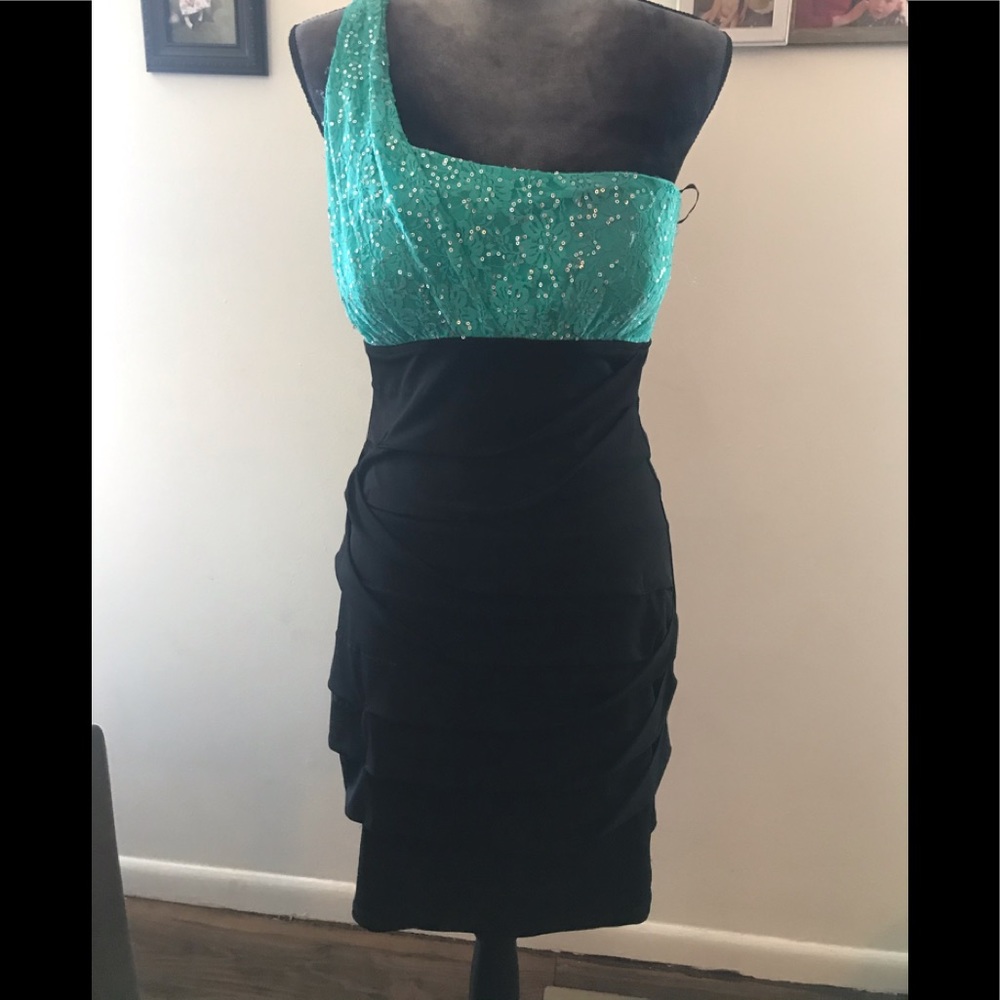 One sleeved dress
